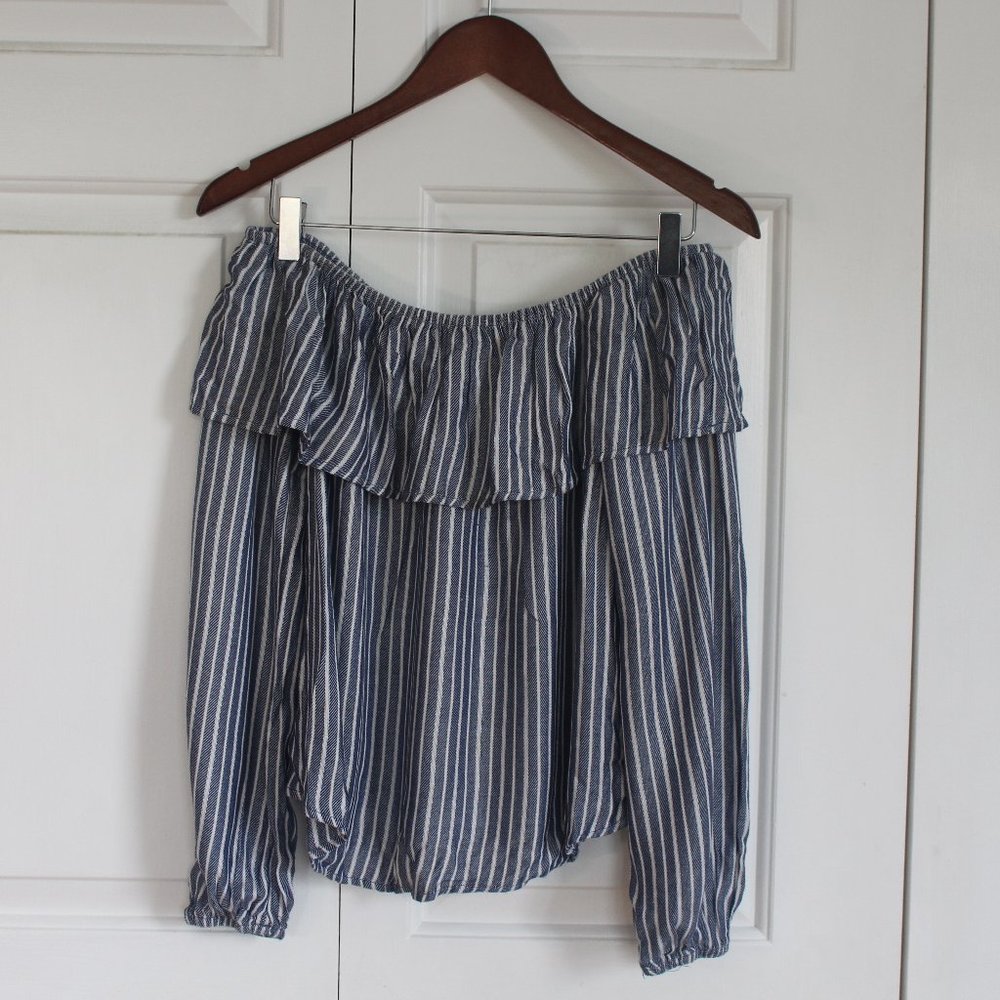 Striped Off-the-Shoulder Top